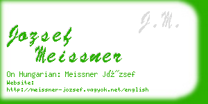 jozsef meissner business card